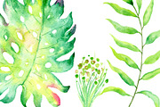 Watercolor Large Tropical Leaf, an Illustration by Corner Croft (Thumbnail 4 of 4)