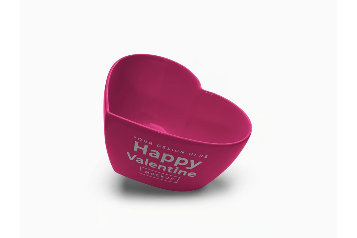 Heart Container Mockup Template Set, a Cups & Container Mockup by DesignRushMarket (Photo 8 of 11)