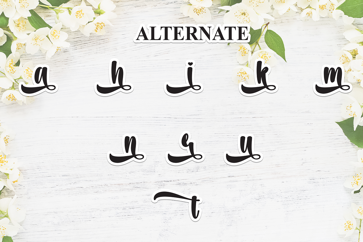 Sweet Jasmine | Script Font, a Handwritten Font by Scratchones (Photo 8 of 9)