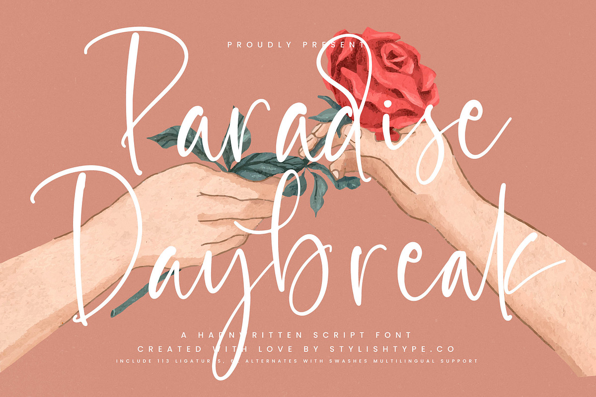 Paradise Daybreak Handwritten Script, a Script Font by stylishtype.co (Photo 1 of 20)