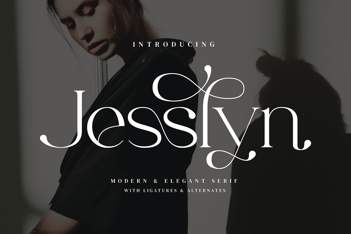 Jesslyn - Stylish Serif Font, a Serif Font by Aqeel_Art (Photo 1 of 10)