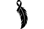 Breast Cancer Ribbon Feather SVG, a Seasonal Illustration by balal (Thumbnail 12 of 14)
