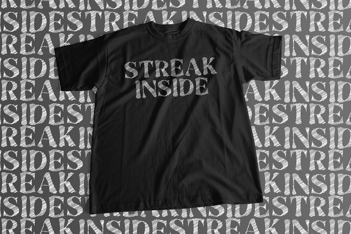 Streak Inside, a Slab Serif Font by Nickhard (Photo 4 of 5)