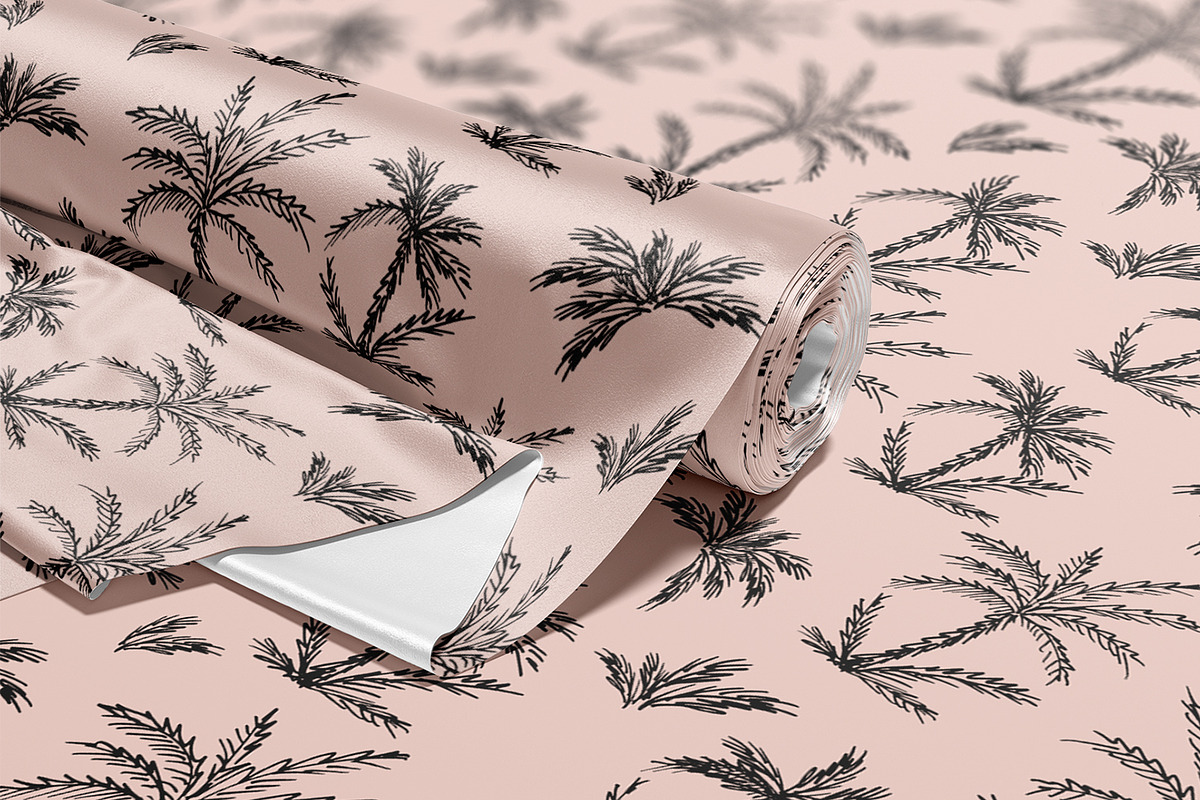 Summer Palm Sketch, a Wallpaper Graphic by MalyskaStudio (Photo 10 of 12)