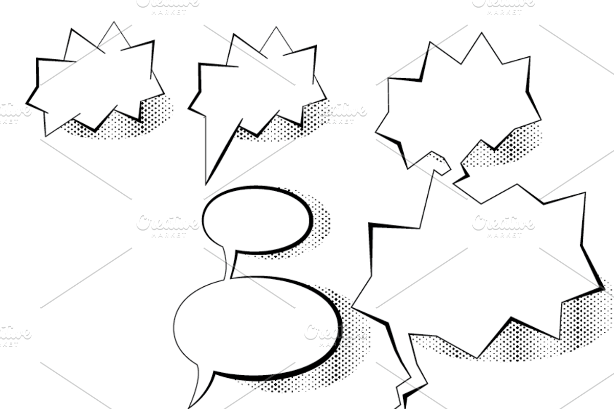 Comic Book Bubbles, a Graphic by jona.stevens (Photo 2 of 4)