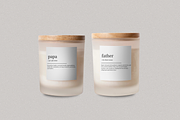 Father's Day Candle Label Template, a Branding & Logo Template by KnowyourLabel (Thumbnail 1 of 4)