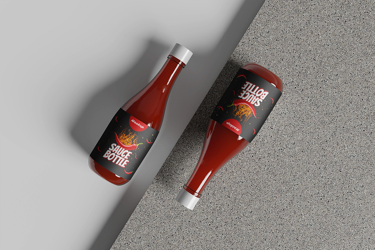 Sauce Bottle Mockup, a Product Mockup by MrLetters (Photo 2 of 5)