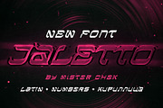 Jaletto, a Font by Mister Chek (Thumbnail 1 of 3)