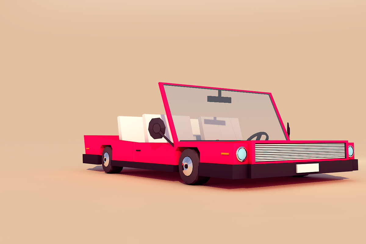 Ultimate Low Poly City Cars Pack 1, a Cars & Vehicle 3D Model by Anton Moek (Photo 6 of 18)