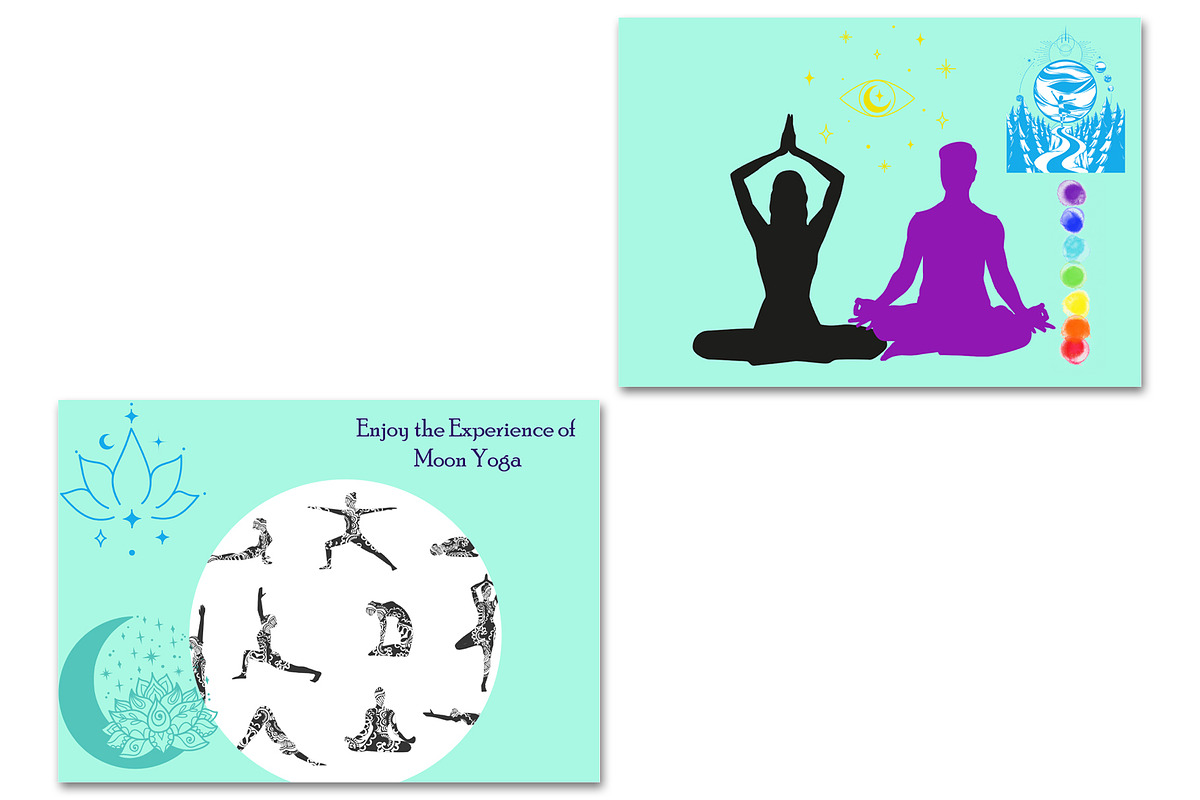 Yoga Art Aquarius Blue, a Poster Template by Anliveda (Photo 2 of 3)