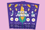 Festa Junina Holiday Flyer, a Flyer Template by Gumico Studio. (Thumbnail 2 of 3)