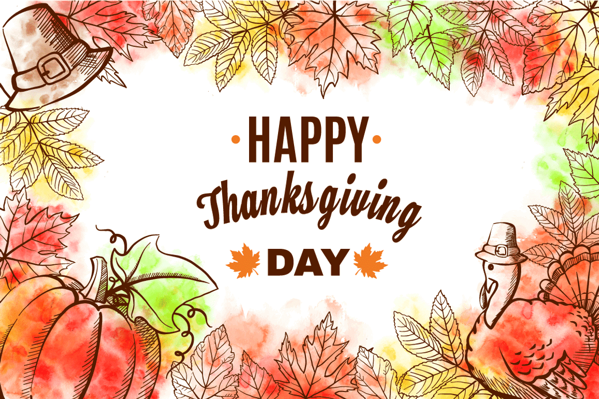 Happy Thanksgiving Set, a Food Illustration by MalniArt (Photo 1 of 5)