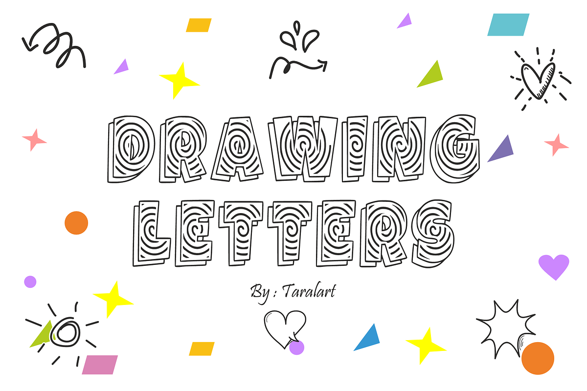 FUNNY DOODLE- Playful Whimsical Font, a Sans Serif Font by KiddoGlyphs Studio (Photo 3 of 3)