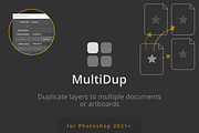 MultiDup - Batch Duplication in PS, a Plug-in Add-On by h3design (Thumbnail 1 of 5)