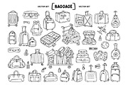 Vector set on the theme of baggage, an Object Graphic by Olga Chuklay (Thumbnail 2 of 2)