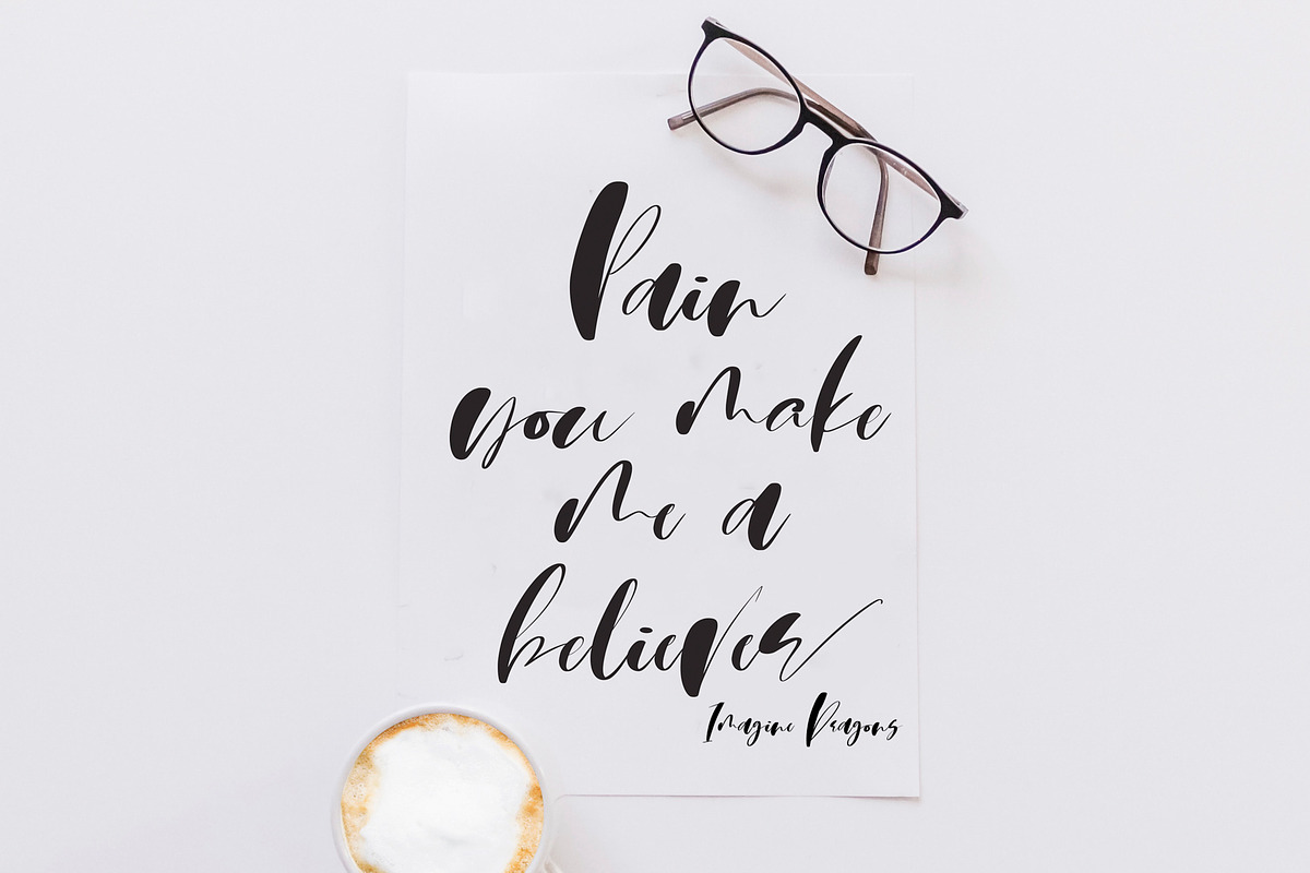 Martin Script Font preview 6