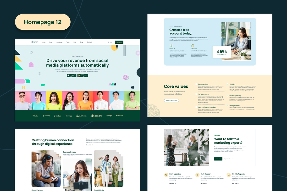 iori - Startup SaaS NextJS Template, a React Template by AliThemes (Photo 13 of 13)