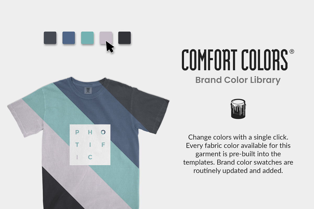 Comfort Colors 1717 Mockups, a Shirt Mockup by Photific (Photo 4 of 6)
