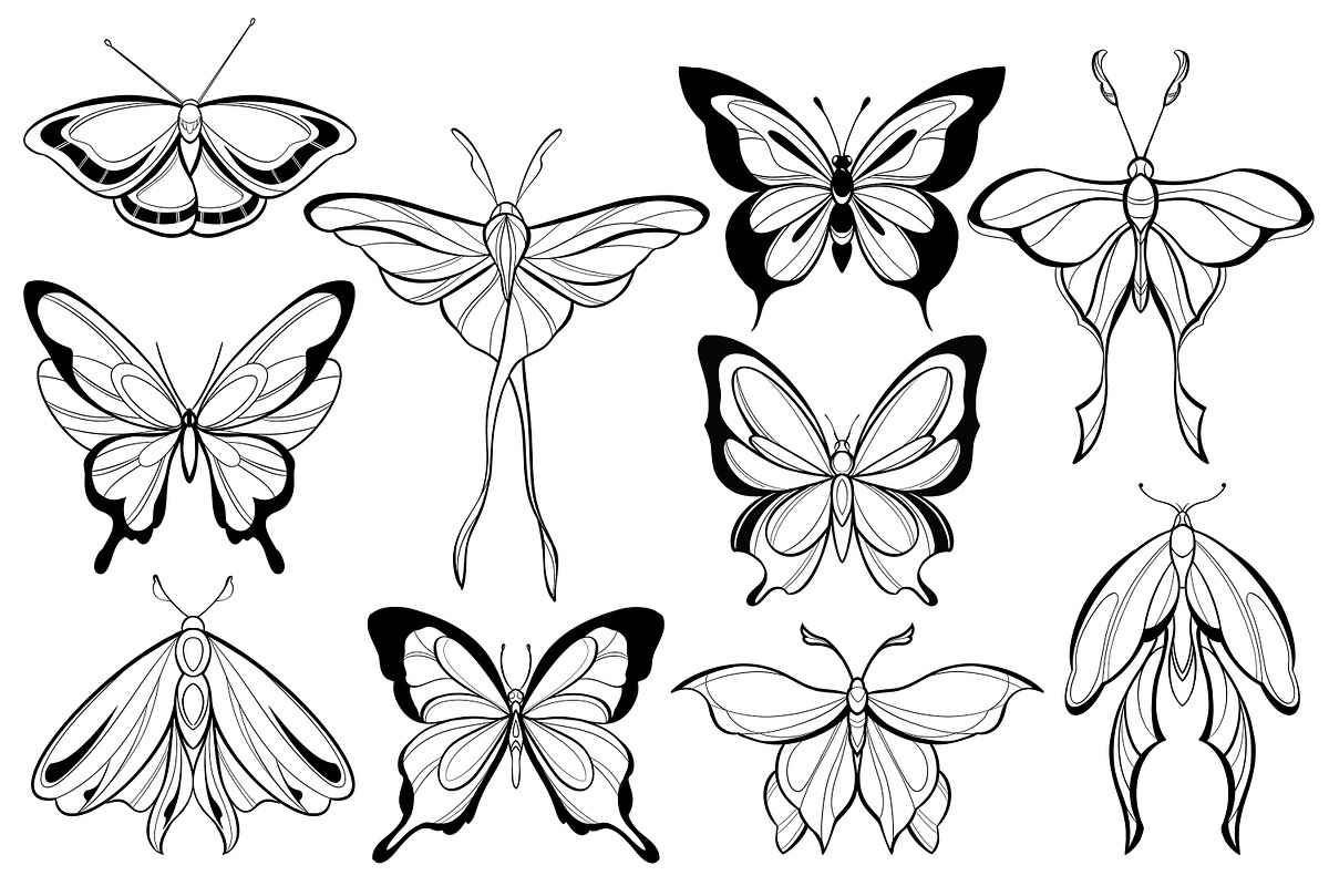 Butterfly clipart svg png dxf, an Animal Illustration by DamriNa art (Photo 2 of 4)