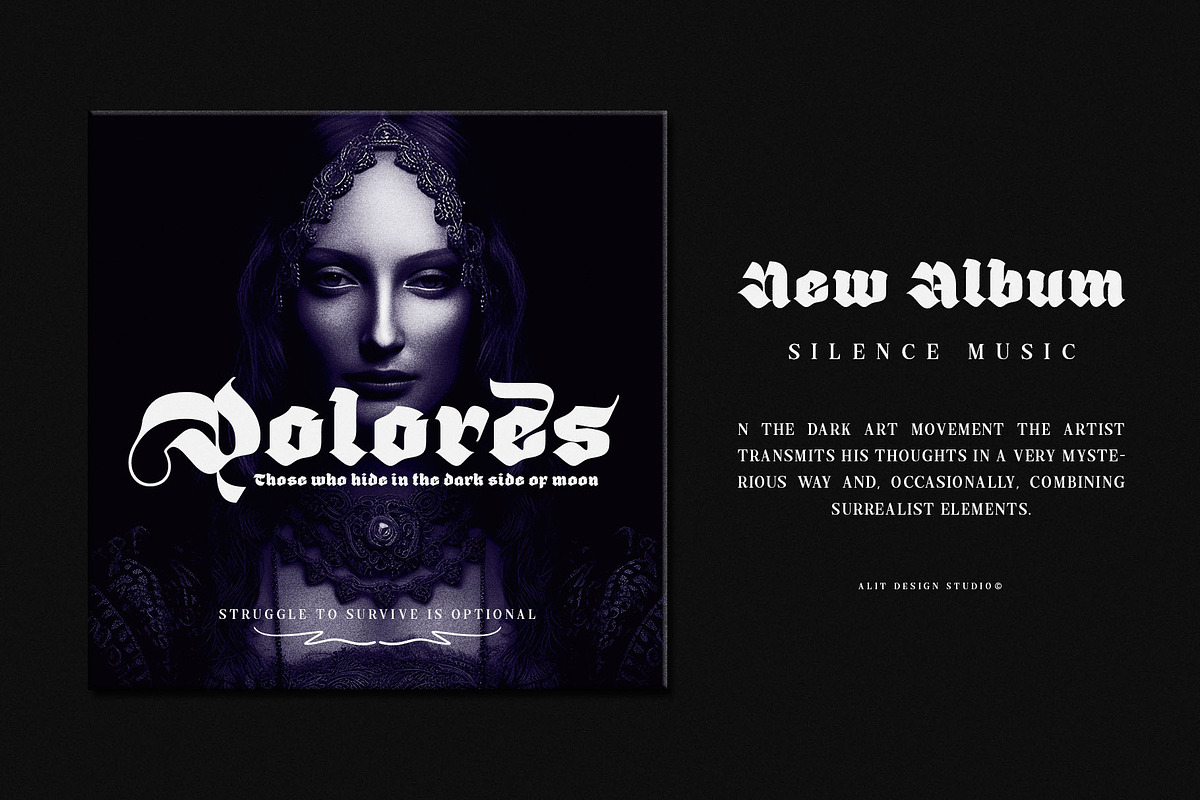 Giant Black Typeface, a Blackletter Font by alit design (Photo 7 of 20)
