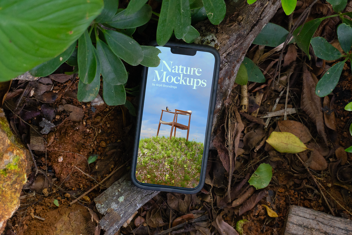 iPhone Nature Mockups, an iPhone Mockup by Arpit Brandings (Photo 2 of 7)