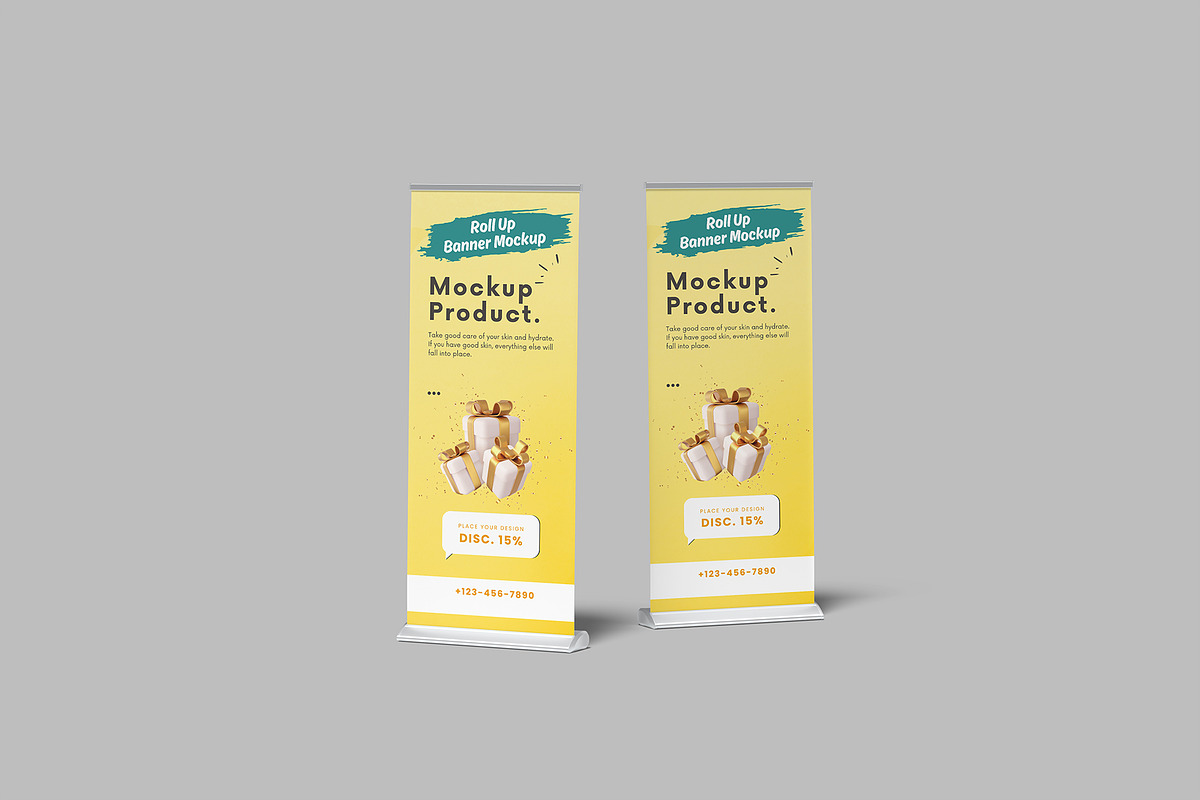 Roll Up Banner Mockup, a Product Mockup by rizalamora (Photo 8 of 11)