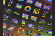 Graph and Chart 3D Icons, an Object 3D Model by Rakata Studio (Thumbnail 6 of 7)