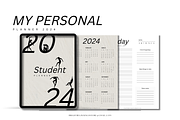 Minimalist Student Planner, a Templates & Theme by Bright Beginnings Store (Thumbnail 2 of 5)