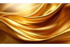 Luxurious golden silk fabric with, an Abstract Photo by Igor Tichonow