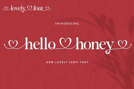 Hello Honey, a Serif Font by Bungletter