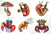 Mardi Gras Crawfish Sublimation, an Illustration by CreationArt (Thumbnail 5 of 5)