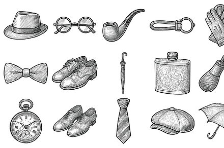Vintage Men’s Fashion Accessory Set