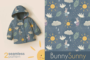 Cute Bunny Seamless Pattern | Kids