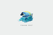 Undersea Life Watercolor, an Animal Illustration by Kolorata Art (Thumbnail 14 of 14)