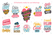 Feminism, letterings+graphics, an Education Illustration by Nina's Illustration Shop (Thumbnail 4 of 6)