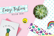 Emoji Fashion Set + PATTERNS, a Graphic by Ink + Eye (Thumbnail 2 of 4)