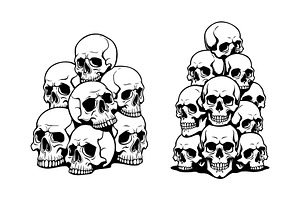 Pile Of Skulls, an Empty State Illustration by Pixes