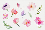 -30% Watercolor Floral Set, an Object Graphic by bloomscape (Thumbnail 3 of 6)