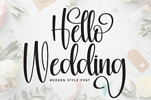 Hello Wedding | Script Font