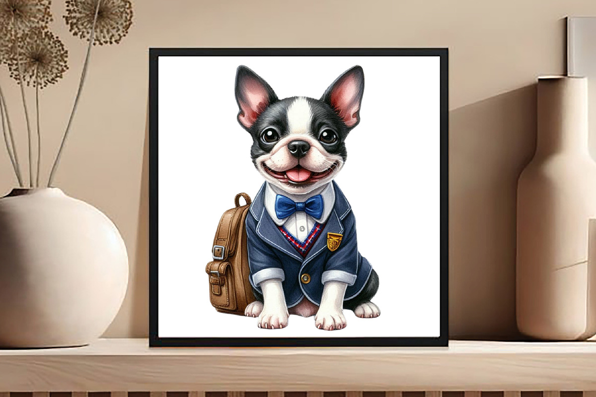 Back to School Dogs Clipart, an Animal Illustration by DreamCafeArt (Photo 4 of 5)