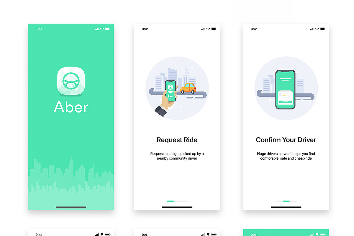Taxi Booking App UI Kit, an App Template by hoangpts (Photo 7 of 7)