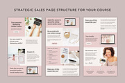 Course Sales Page Template Canva, a Landing Page Template by DeeBeeDesign (Thumbnail 3 of 11)