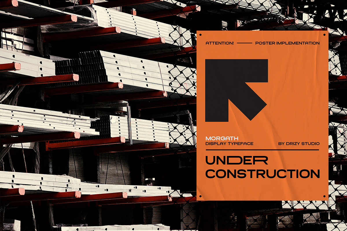 Morgath - Industrial Sans Serif Font, a Sans Serif Font by Drizy (Photo 9 of 10)