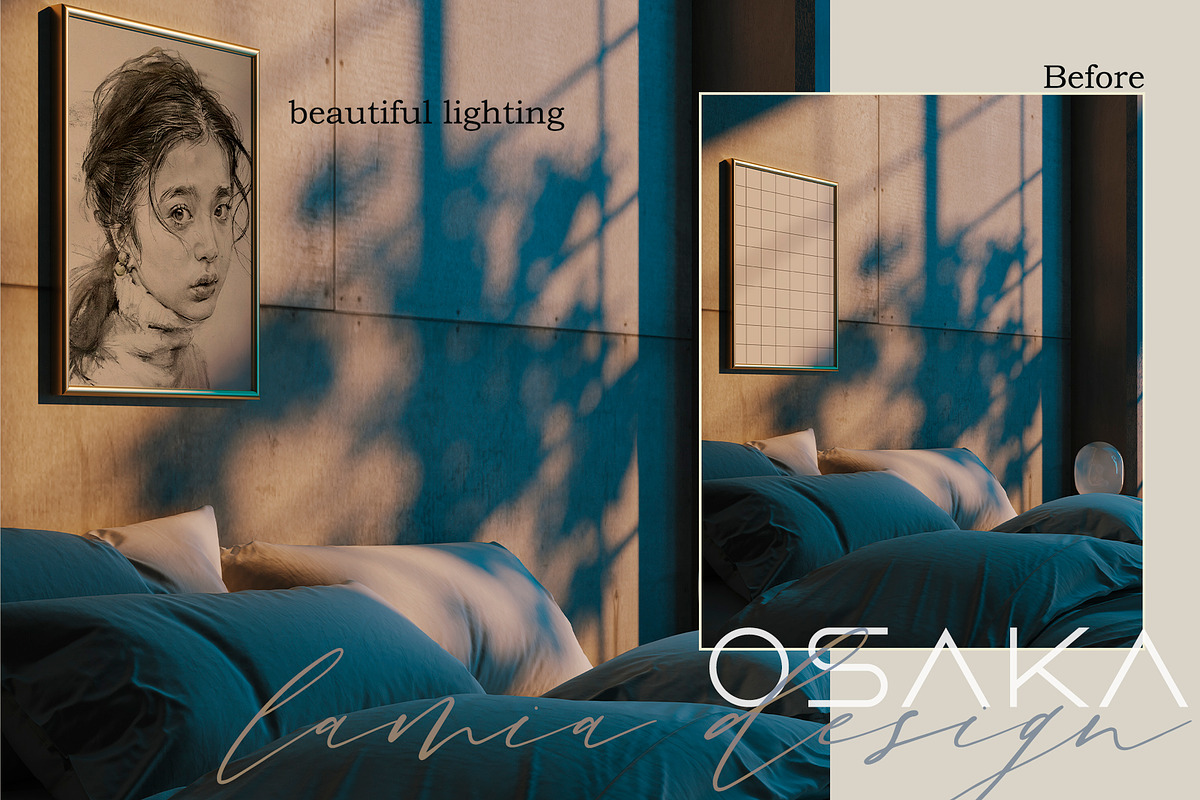 24 Japanese Style Art Mockups Frame, a Household Mockup by LAMIA DESIGN (Photo 18 of 21)
