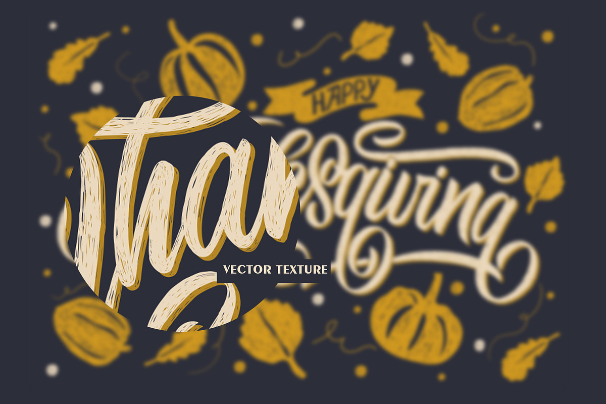 Happy Thanksgiving Logotype, a Poster Template by Anna's Lettering (Photo 2 of 2)