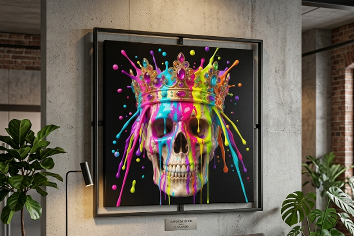 Royal Crown Skull Paint Drip, a Shirt Mockup by Vector Stall (Photo 12 of 14)