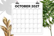 2027 12x12 Monday to Sunday Calendar, a Stationery Template by Running With Foxes (Thumbnail 4 of 5)