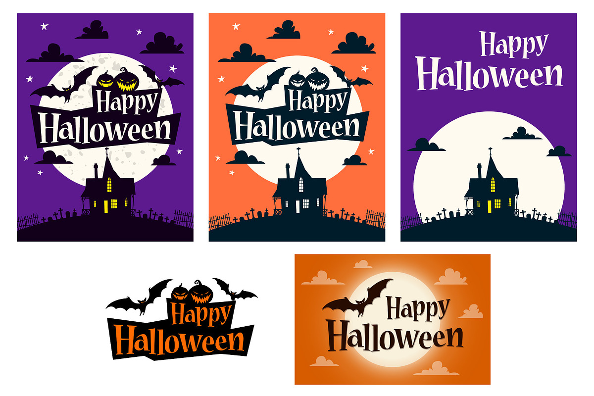 Happy Halloween Graphic Pack, a Decorative Illustration by Greeek (Photo 2 of 3)