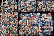 16 Abstract Puzzle Illustrations, a Wallpaper Graphic by Incomelion (Thumbnail 5 of 6)