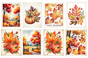 Fall Season Stamps PNG, an Illustration by SinaCreation (Thumbnail 3 of 5)